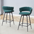 Swivel Bar Stools with Comfortable Cushions