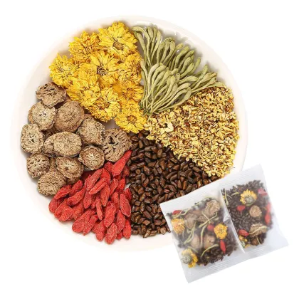 Factory Wholesale Health Flavored Herb Tea: Chrysanthemum Honeysuckle Wolfberry Tea Combination