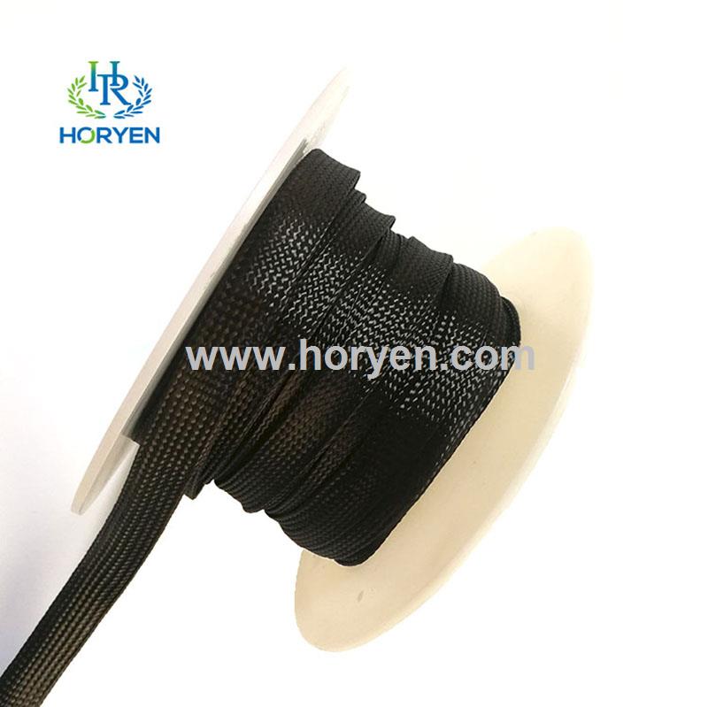 High modulus fatigue resistance carbon fiber braided sleeve