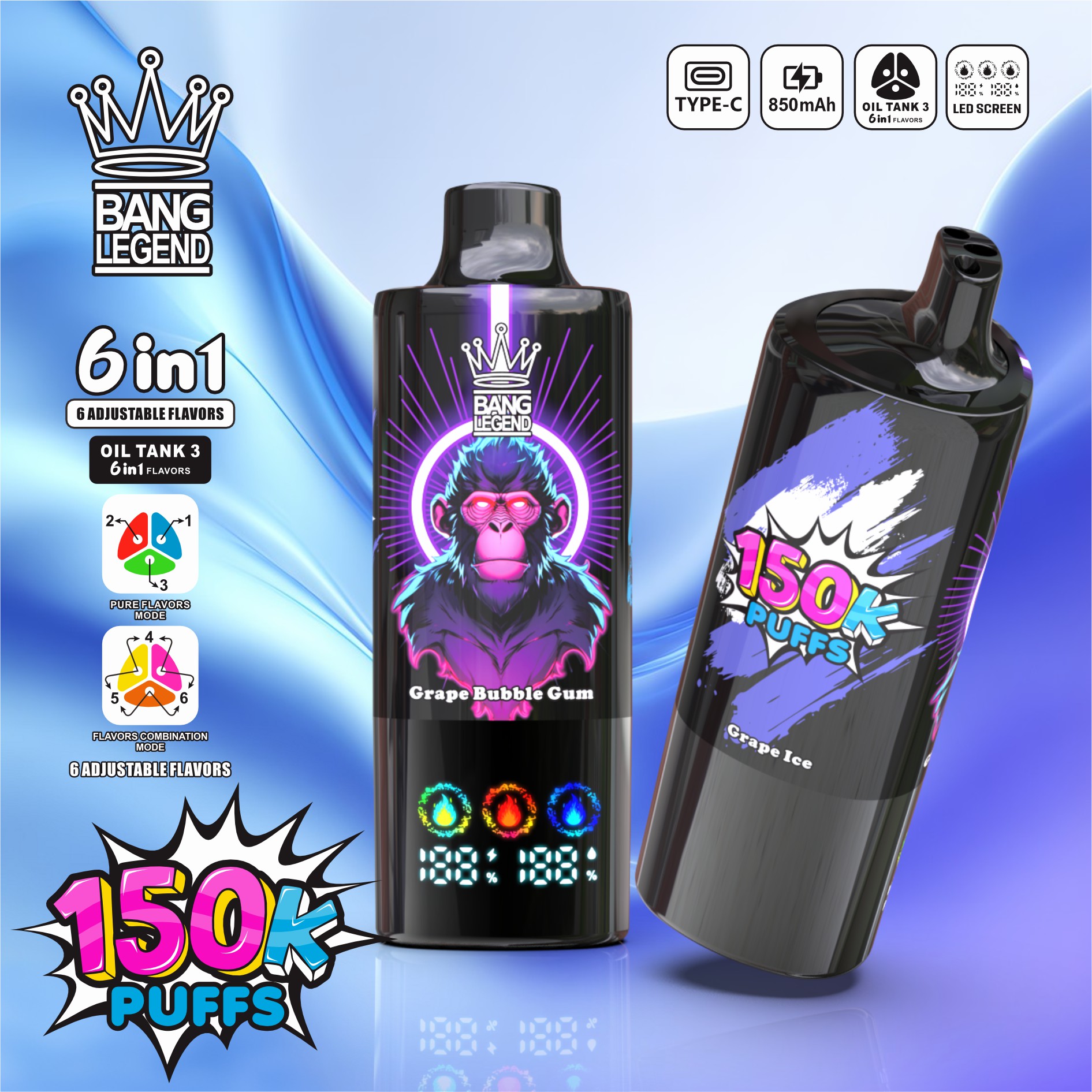 Bang Legend 150k พัฟ Disposbale vape