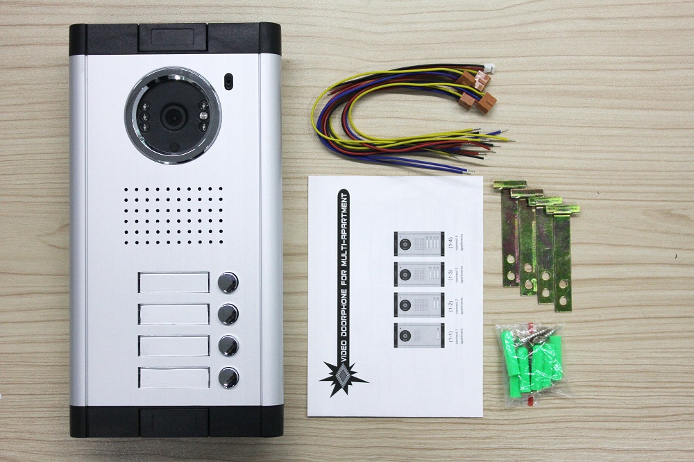 4 wired video doorphone