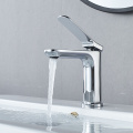 Chrome Polished Single Hole Bathroom Sink Faucet