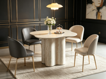 Flower-Shaped Dining Table for Modern Homes