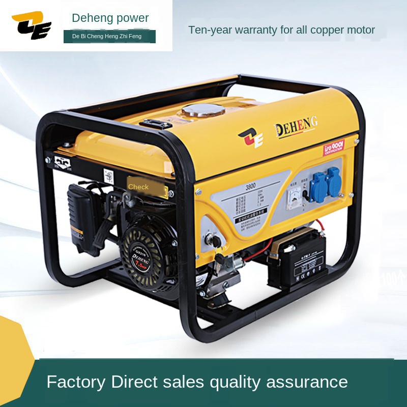 3000w gasoline generator 220v home small single-phase mini miniature