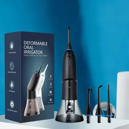USB Rechargeable IPX7 Portable Oral Irrigator Water Flosser for Dental Cleaning