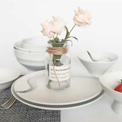 ink design china dinner set ceramic Tableware bone china dinner set