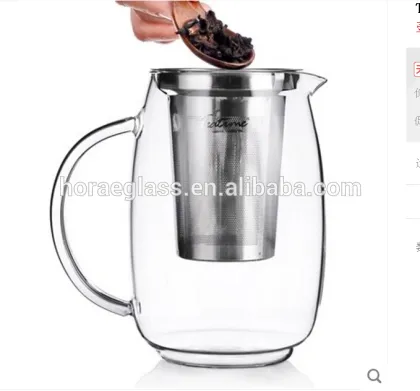 New double wall glass teapot/pyrex clear glass teapot tea set/teapot glass