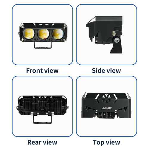 LiuHJG IP67 Motorcycle Spotlights 12V Driving Fog Lights