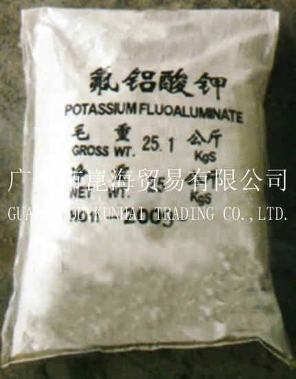 Kalf4 Potassium Fluoaluminate / Fluorine Chemicals As Production Material