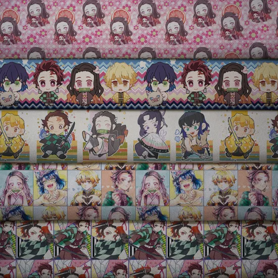 140cm*50cm Cartoon Printed 100% Polyester Fabric For Craft Supplies Sewing Accessories. F1936