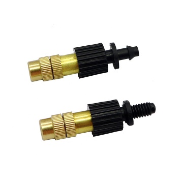 Copper Adjustable Jet Sprayer Nozzle for Garden Cooling and Drip Irrigation