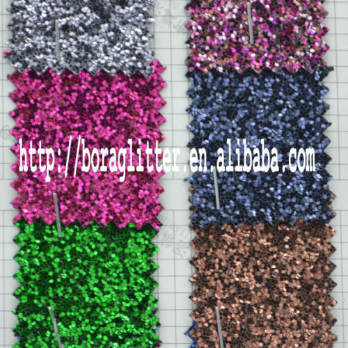 high quality glitter leather for shoes