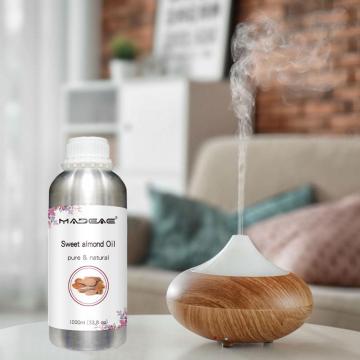 Marca própria 100% pura hidratante óleo de amêndoa doce para cuidados com a pele saudável