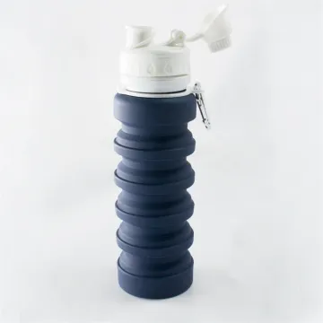 Flexible Silicone Collapsible Drinking Water Bottle