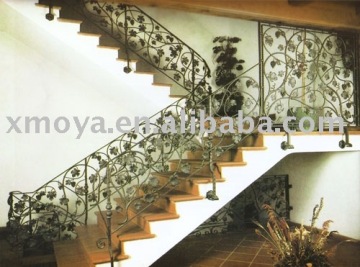 Iron staircase railing