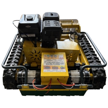 Remote Control Gasoline Tracked Robotic Lawn Mower for Agriculture Farms