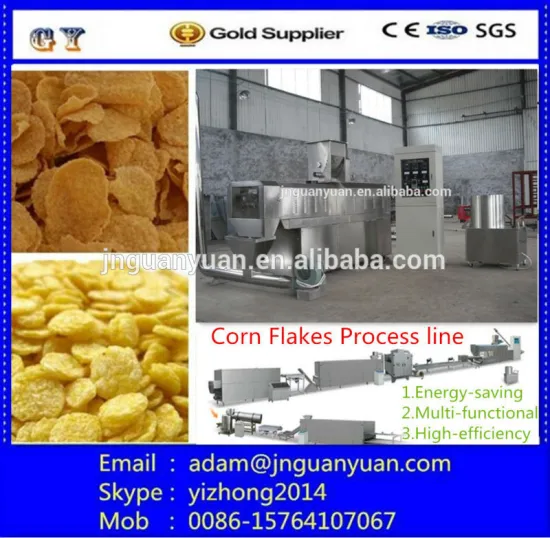 breakfast cereal corn flakes snack processing machinery