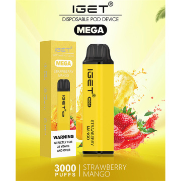 Original Iget Mega Disposable Vape 3000 Puffs Vape