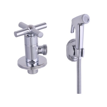 Factory Price Wall Mounted Chrome Plated Angle Valve Shower Shattaf Sets