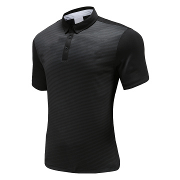 Camisa de pólo de futebol seco masculino