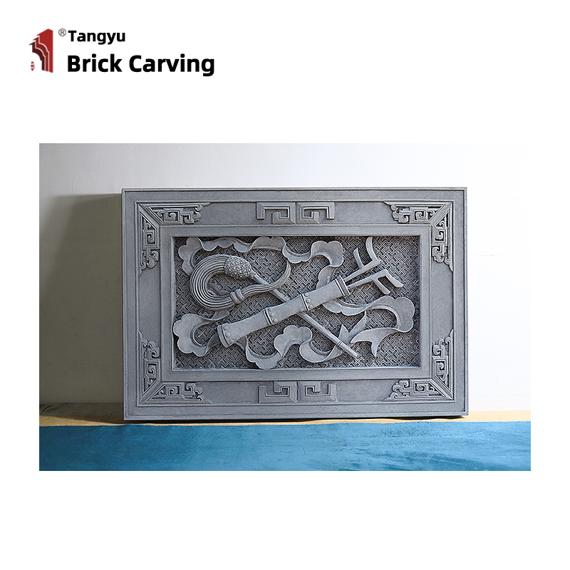 Fishing Drum Brick Carving Relief Mural