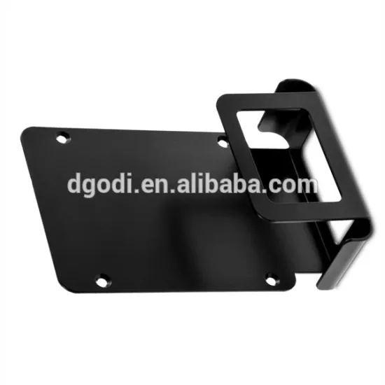 Custom high quality black anodize metal fan wall mount bracket