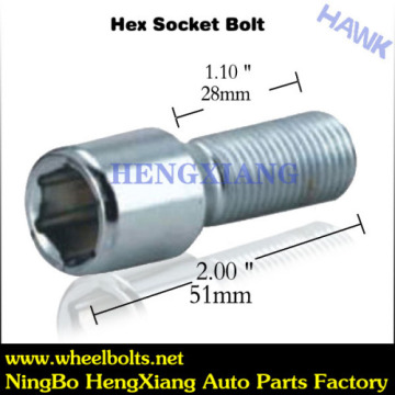 Chrome Hex Socket Bolt 