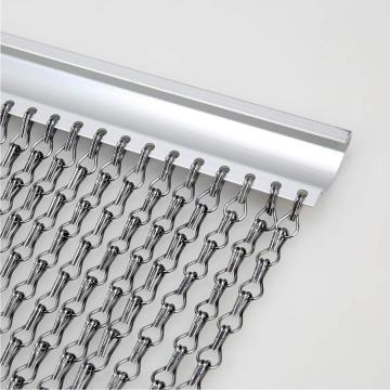 Sliver Алюминиевые цепные занавески металлические экран