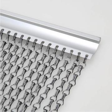 Sliver Aluminium Chain Curtains Metal Screen