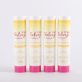 300ml empty yellow cosmetic packaging shampoo tubes