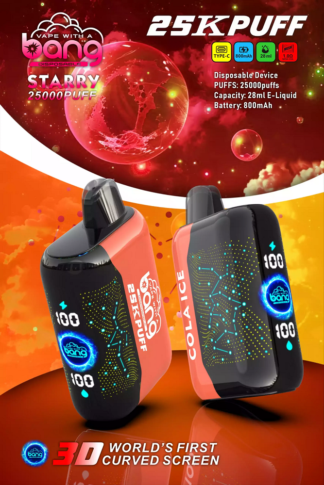 Bang Starry 25k Puffs Hottest Led Vape Borong
