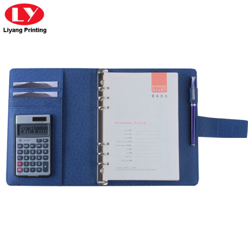 PU cover business loose leaf notebook diary