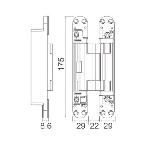 Премиальное качество скрытое шарнир