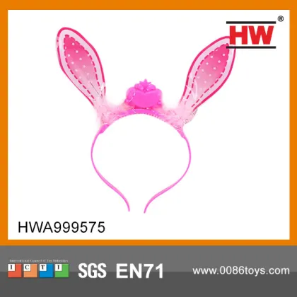 Flashing Kids Decorative Rabbit Ears Pin