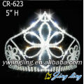 Beauty Rhinestone Flower Shape Pageant Crowns