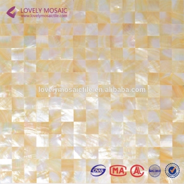 Gold Sea Shell Mosaic Tiles for Cafe Decoration/Hotel Decoration/Wall Tiles