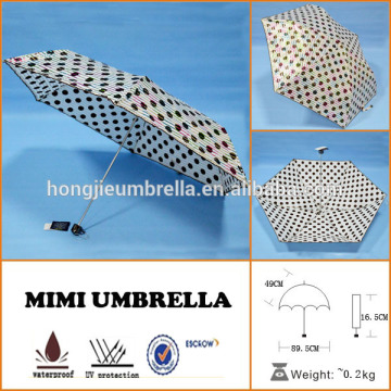 Wholesaler Super mini pocket umbrella plastic mini gift umbrella