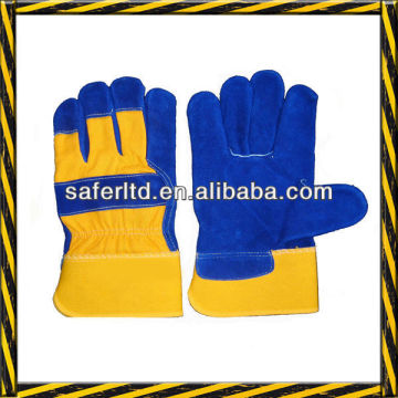 safety gloves/safety working gloves/leather safety working gloves