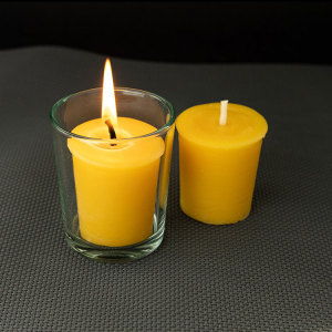 100% Pure Organic Natural Beeswax Votive Candle