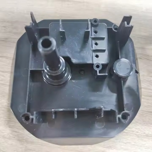 Black Plastic Injection Molded Parts with Textured Finish