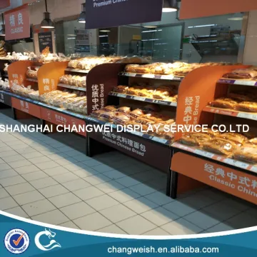 retail floor cake display counter and display stand