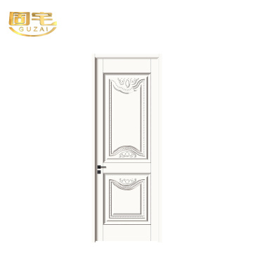 Pintu Kayu Interior Ukiran Eropa Putih Murni
