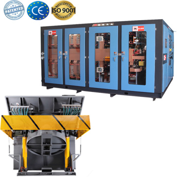 Medium frequency electric induction melting gold machine