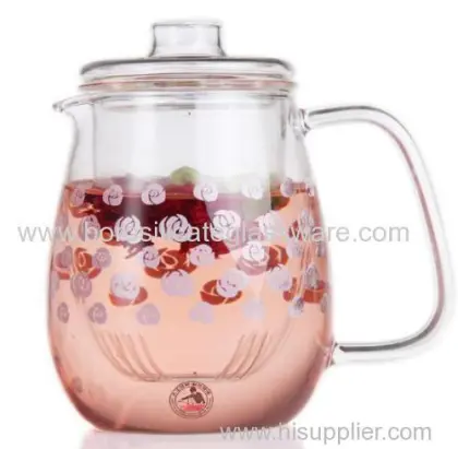 Glass Tea Pot Glass Strainers 