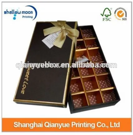 wholesale custom design eco-friendly chocolate box wholesale