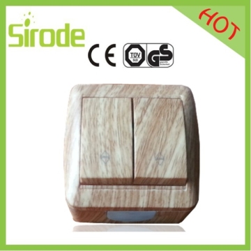 2 Gang 2 Way Lighted Wall Switch with Indicator (8001-32)