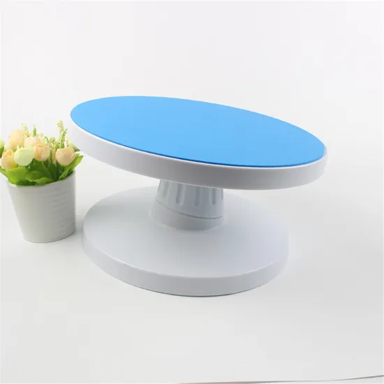 360 degree plastic revolving rotating icing sugarcraft tilting cake stand for cake decoration tool