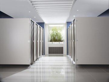 standard size shower cubicles for school