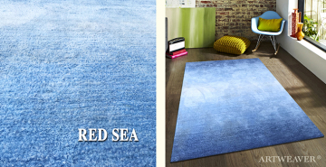 Gradient Blue Hand Tufted Rug