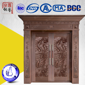New design one and half security gate villa copper door main entrance door